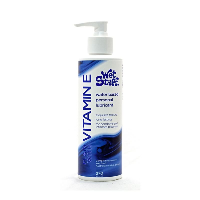 Wet Stuff Plain with Vitamin E Pump 270g - Lotions & Potions