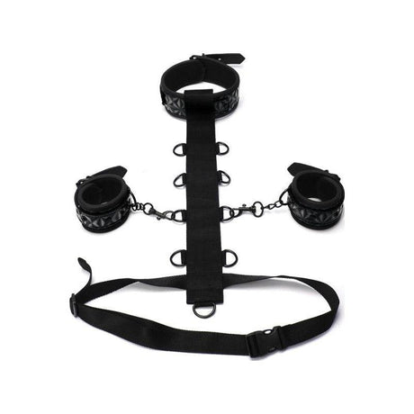 Whip Smart Diamond Body Restraint 3 Pc Set Black - Adult Toys