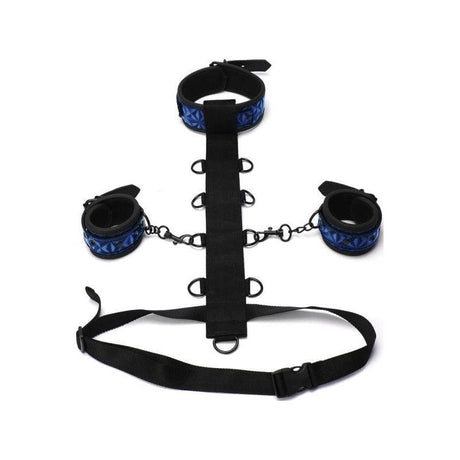 Whip Smart Diamond Body Restraint 3 Pc Set Blue - Adult Toys