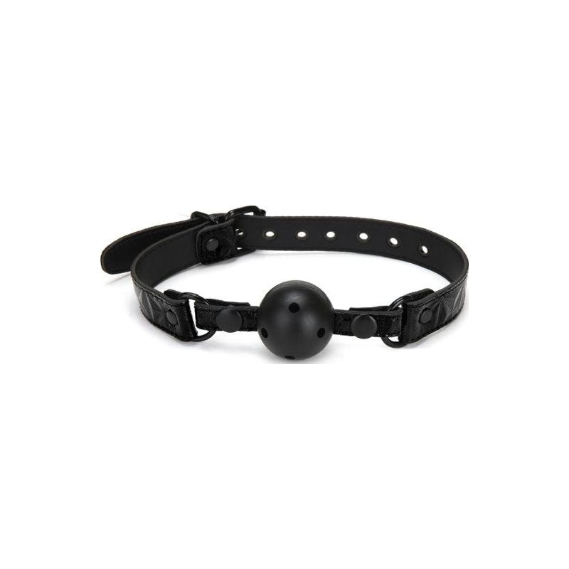 Whip Smart Diamond Deluxe Ball Gag Black - Adult Toys