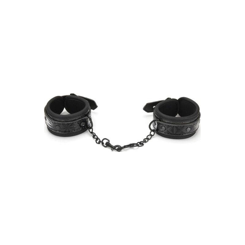 Whip Smart Diamond Handcuff Black - Adult Toys