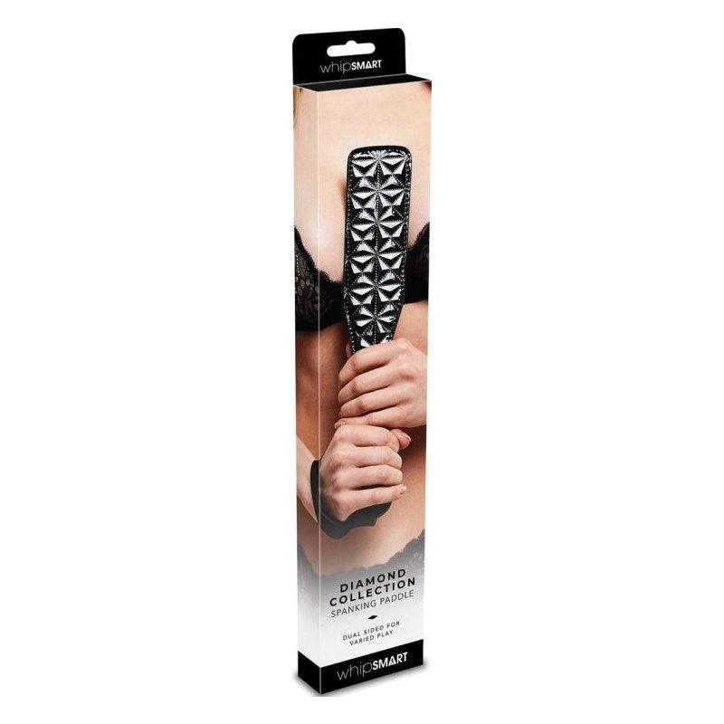 Whip Smart Diamond Paddle Black - Adult Toys