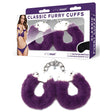 WhipSmart Classic Furry Cuffs - Purple - Purple Furry Restraints with Bonus Eye Mask - BONDAGE - TOYS