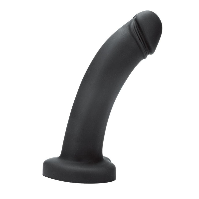 WhipSmart Heartbreaker 7'' Heart Base Dildo - Black 17.8 cm Dong with Heart Shaped Base - DONGS