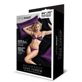 Whipsmart Waterproof Love Throw - Black Microvelvet - BONDAGE - TOYS