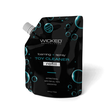 Wicked Foaming & Spray Toy Cleaner Refill - Unscented Antibacterial Toy Cleaner - 710 ml (24 oz) Pouch - HEALTH CARE