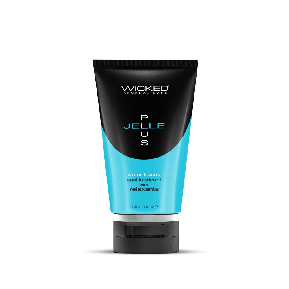 Wicked Jelle Plus - Relaxing Water Based Anal Lubricant - 120 ml Bottle - LOTIONS & LUBES