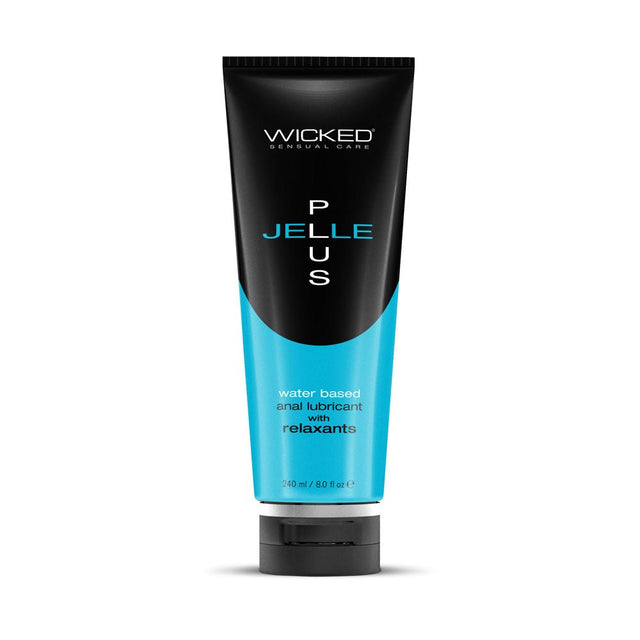 Wicked Jelle Plus - Relaxing Water Based Anal Lubricant - 240 ml Bottle - LOTIONS & LUBES