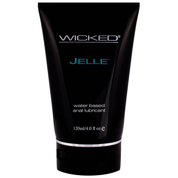 Wicked Jelle - Water Based Anal Lubricant - 120 ml (4 oz) Bottle - LOTIONS & LUBES