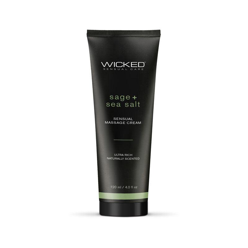Wicked SAGE + SEA SALT Sensual Massage Cream - LOTIONS & LUBES