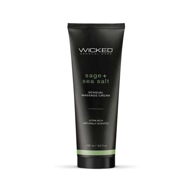 Wicked SAGE + SEA SALT Sensual Massage Cream - LOTIONS & LUBES