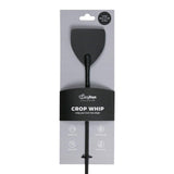 Wide Crop Whip Black - Adult Toys