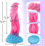 Wildolo - 8.2" Silicone Beleala Dildo (Suction) - Sex Toys