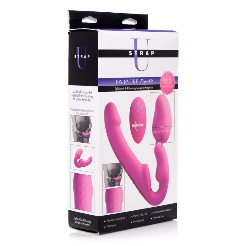 Worlds 1st Remote Control Inflatable Ergo - Fit Strapless Strap - On - Adult Toys - Naughty by Nature Adult Store