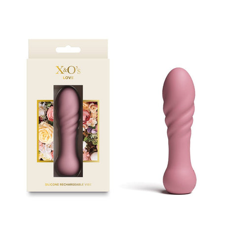 X And O Love Dusty Rose USB Rechargeable Bullet 10.7 cm - BULLETS & EGGS