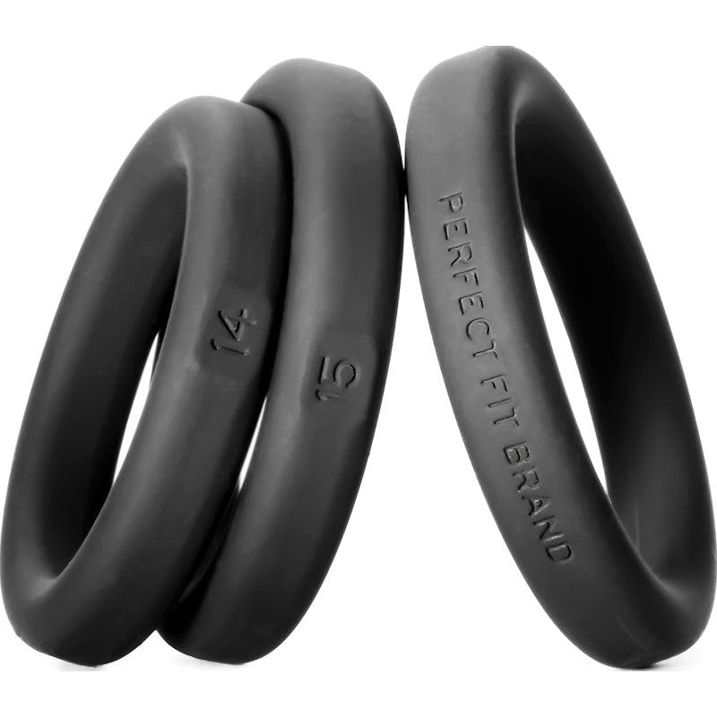 Xact-Fit Silicone Rings Medium 3 Ring Kit - Naughty by Nature Adult Store