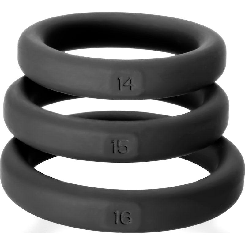 Xact-Fit Silicone Rings Medium 3 Ring Kit - Naughty by Nature Adult Store