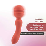 Xciter - Orange USB Rechargeable Massage Wand - VIBRATORS
