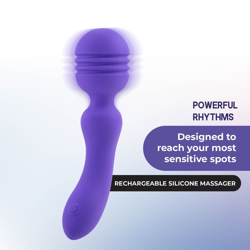 Xciter - Purple USB Rechargeable Massage Wand - VIBRATORS