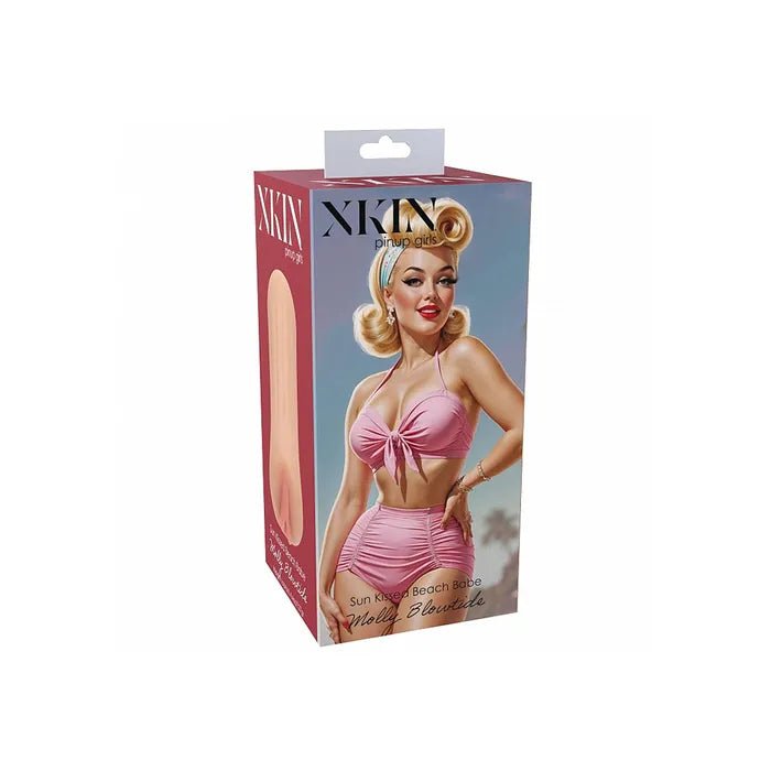 XKIN PinUp Molly Blowtide Vagina Stroker – 12cm Flesh TPE Sleeve - MASTURBATORS
