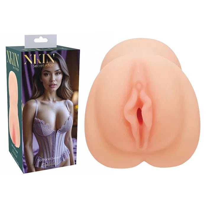 XKIN Secret Affairs Delilah Flesh Vagina Stroker – 15cm Non - Sticky TPE - MASTURBATORS