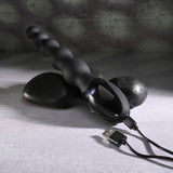 Zero Tolerance BACKDOOR BATON - Black 24 cm USB Rechargeable Vibrating Anal Beads - Anal Toys