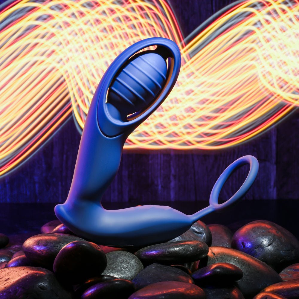 Zero Tolerance EXTRA MILE - Blue USB Rechargeable Vibrating Prostate Massager - Anal Toys