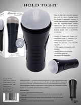 Zero Tolerance HOLD TIGHT - Clear USB Rechargeable Vibrating Vagina Stroker - MASTURBATORS