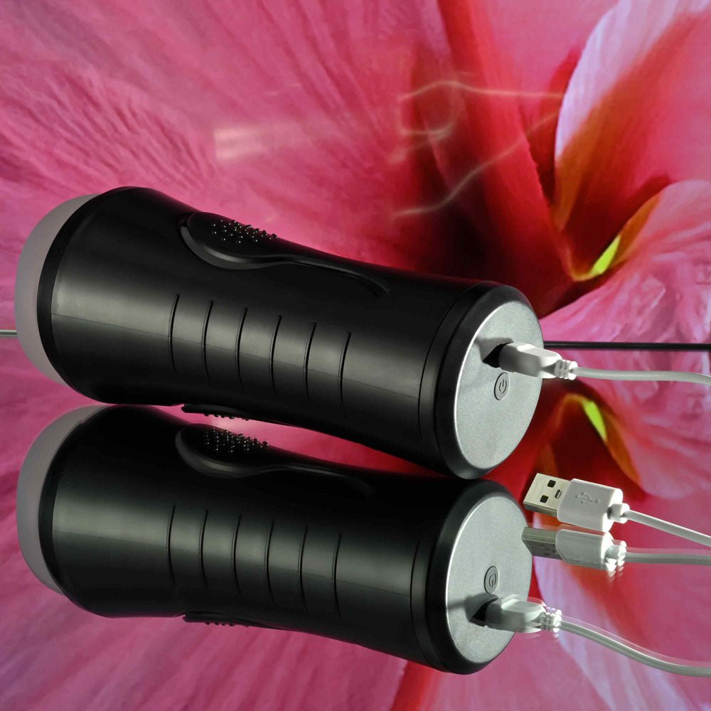 Zero Tolerance HOLD TIGHT - Clear USB Rechargeable Vibrating Vagina Stroker - MASTURBATORS