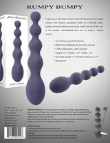 Zero Tolerance RUMPY BUMPY - Purple 17.5 cm USB Rechargeable Vibrating Anal Beads - Anal Toys