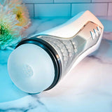 Zero Tolerance STROKING BUDDY - White USB Rechargeable Vibrating & Thrusting Stroker - MASTURBATORS