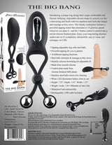 Zero Tolerance THE BIG BANG - Black USB Rechargeable Vibrating Lasso Cock Ring - COCK RINGS