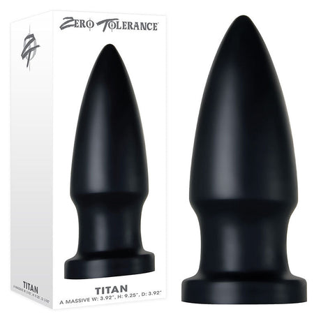 Zero Tolerance The Titan - Black Giant Butt Plug - Anal Toys