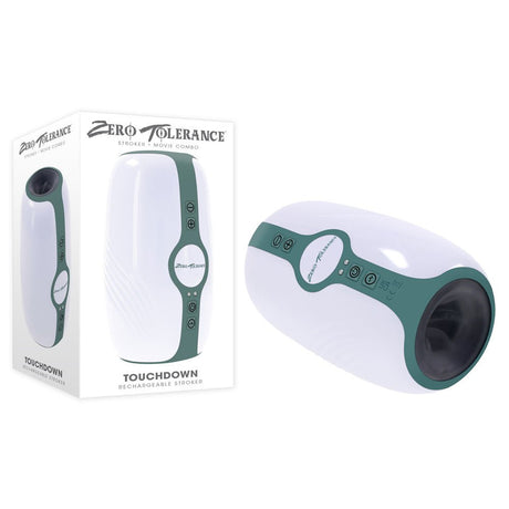 Zero Tolerance TOUCHDOWN - Rechargeable Vibrating & Tightening Stroker - Naughty by Nature Adult Store