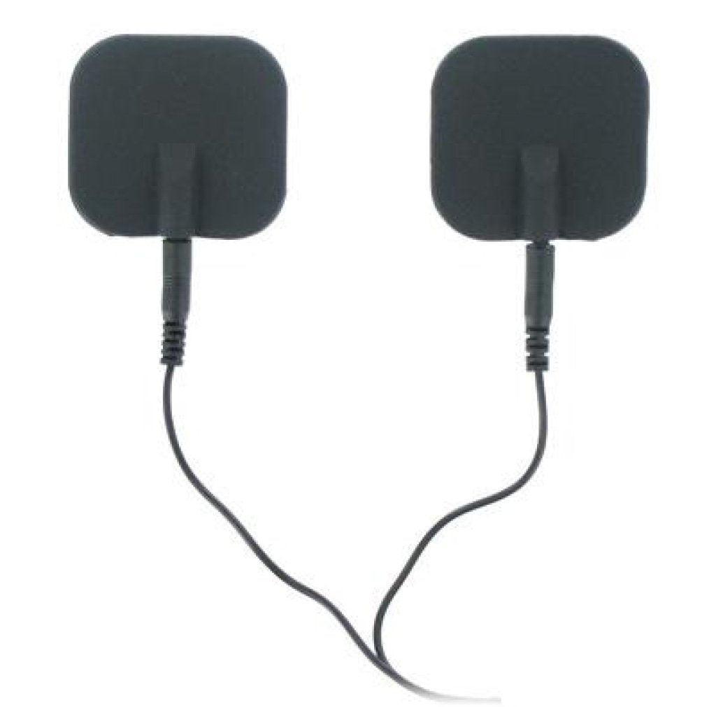 Zeus Deluxe Black Electro Pads 2 Pk - Naughty by Nature Adult Store