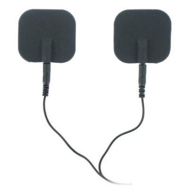 Zeus Deluxe Black Electro Pads 2 Pk - Naughty by Nature Adult Store