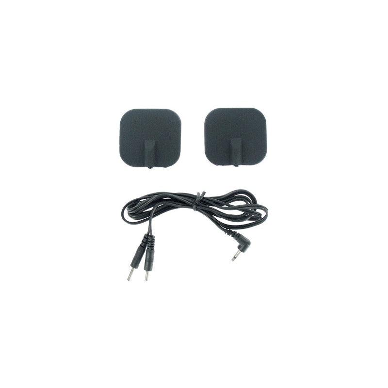 Zeus Deluxe Black Electro Pads 2 Pk - Naughty by Nature Adult Store