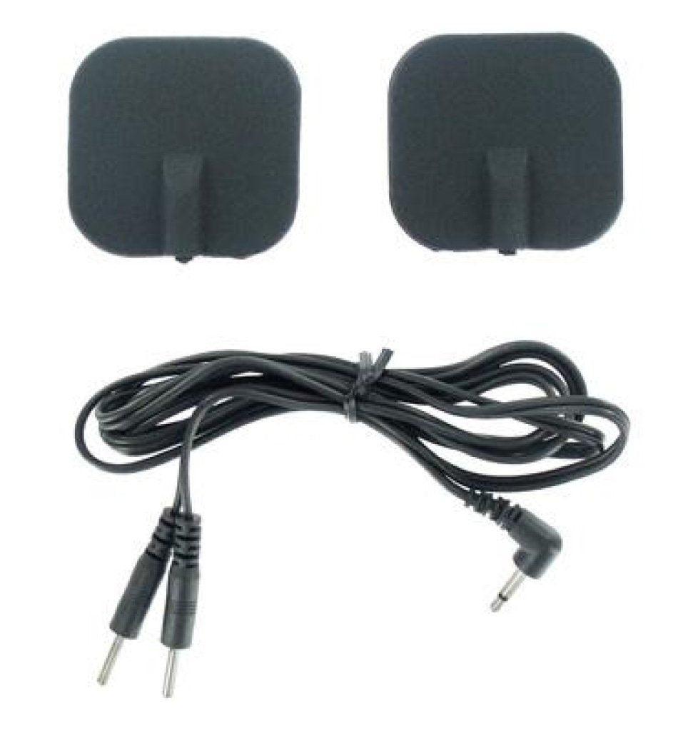 Zeus Deluxe Black Electro Pads 2 Pk - Naughty by Nature Adult Store