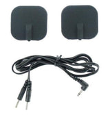 Zeus Deluxe Black Electro Pads 2 Pk - Naughty by Nature Adult Store