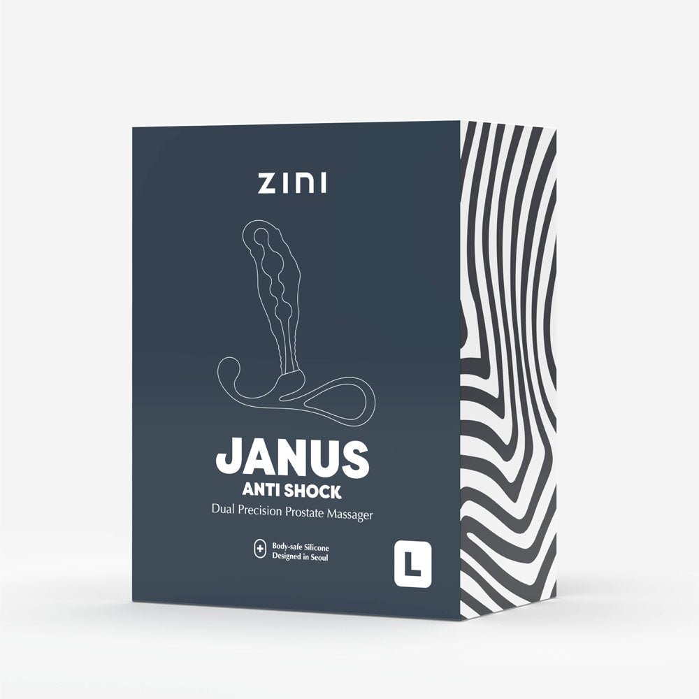 Zini Janus Anti Shock - Large - Black Large Prostate Massager - Anal Toys