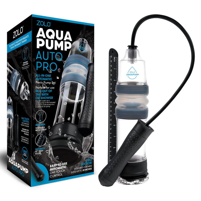 Zolo Aquapump Auto Pro - Clear Auto Water Penis Pump - PUMPS