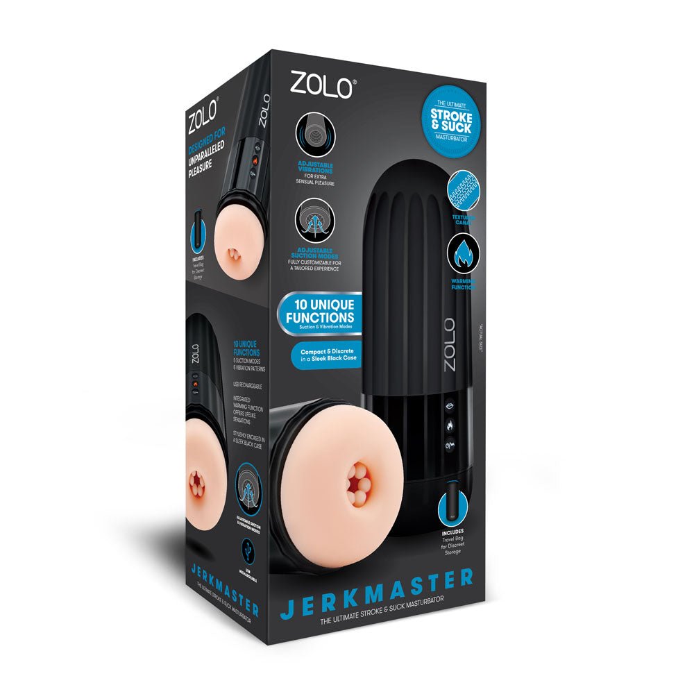 Zolo Jerkmaster - USB Rechargeable Stroking & Sucking Masturbator - MASTURBATORS