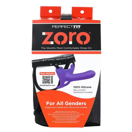 Zoro Strap On 6.5in Purple - Naughty by Nature Adult Store