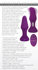 Zero Tolerance Tunnel Teaser - Purple 13.9 cm USB Rechargeable Butt Plug with Wireless Remote - Naughty by Nature Adult Store