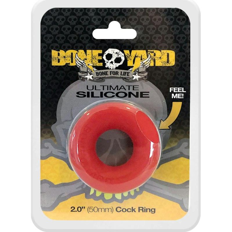 Ultimate Silicone Cock Ring Red - Naughty by Nature Adult Store