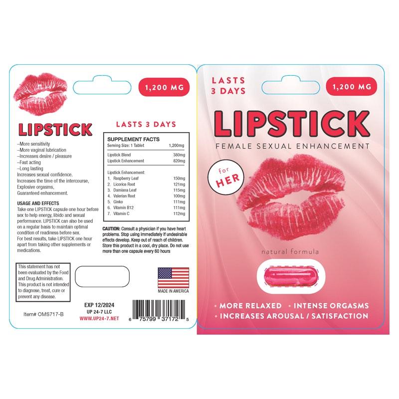 Lipstick Female Libido Single Pill - Naughty by Nature Adult Store