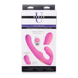 15X U - Pulse Strapless Strap - On w Remote Pink - Adult Toys