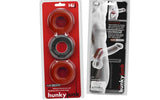 3 Pc Cockings by HunkyJunk Red/Tar Ice - Adult Toys