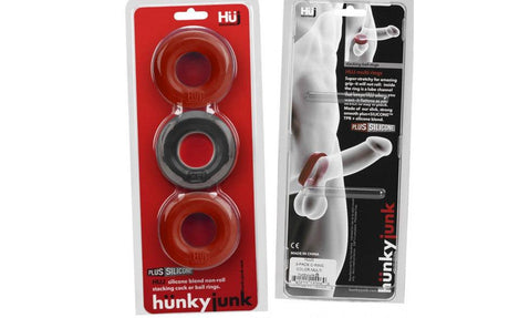 3 Pc Cockings by HunkyJunk Red/Tar Ice - Adult Toys