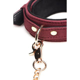 6 Pc Velvet Bondage Set Burgundy - Adult Toys